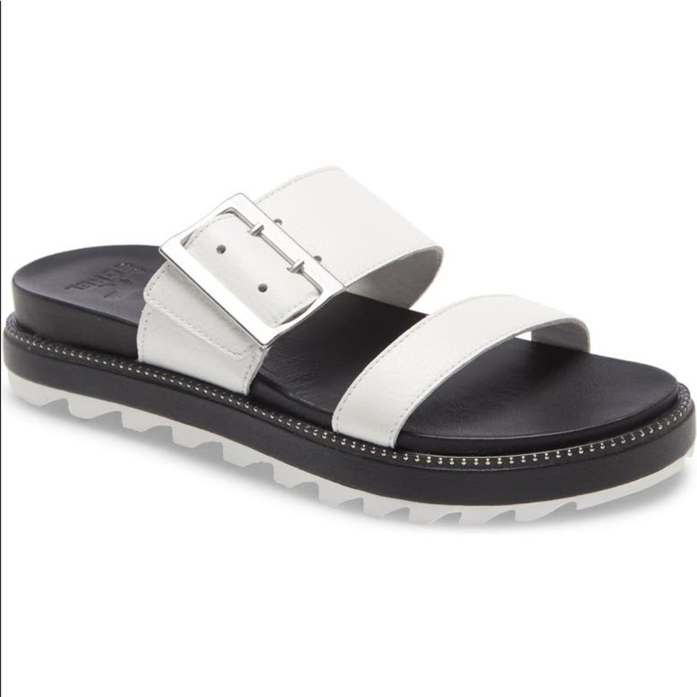 Sorel Roaming Buckle Slide Sandal Sea Salt 7.5 EUC